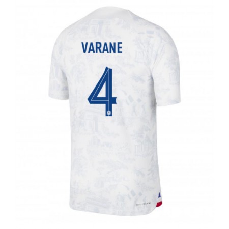 Jalkapallo Pelipaidat/Peliasut Ranska Raphael Varane 4 Vieraspelipaita Mm-Kisat 2022 Jalkapallo Pelipaidat/Peliasut Ranska Raphael Varane 4 Vieraspelipaita Mm-Kisat 2022